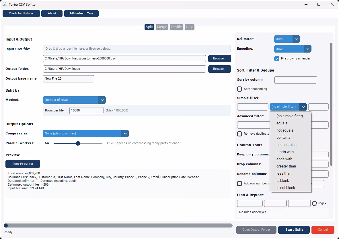 merge combine csv files into one