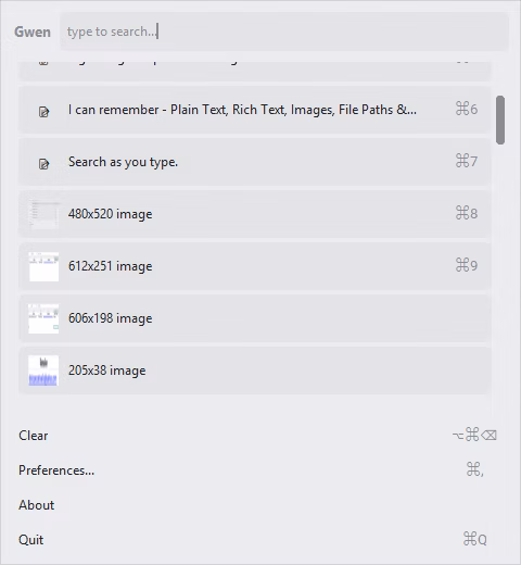 Image and Text History