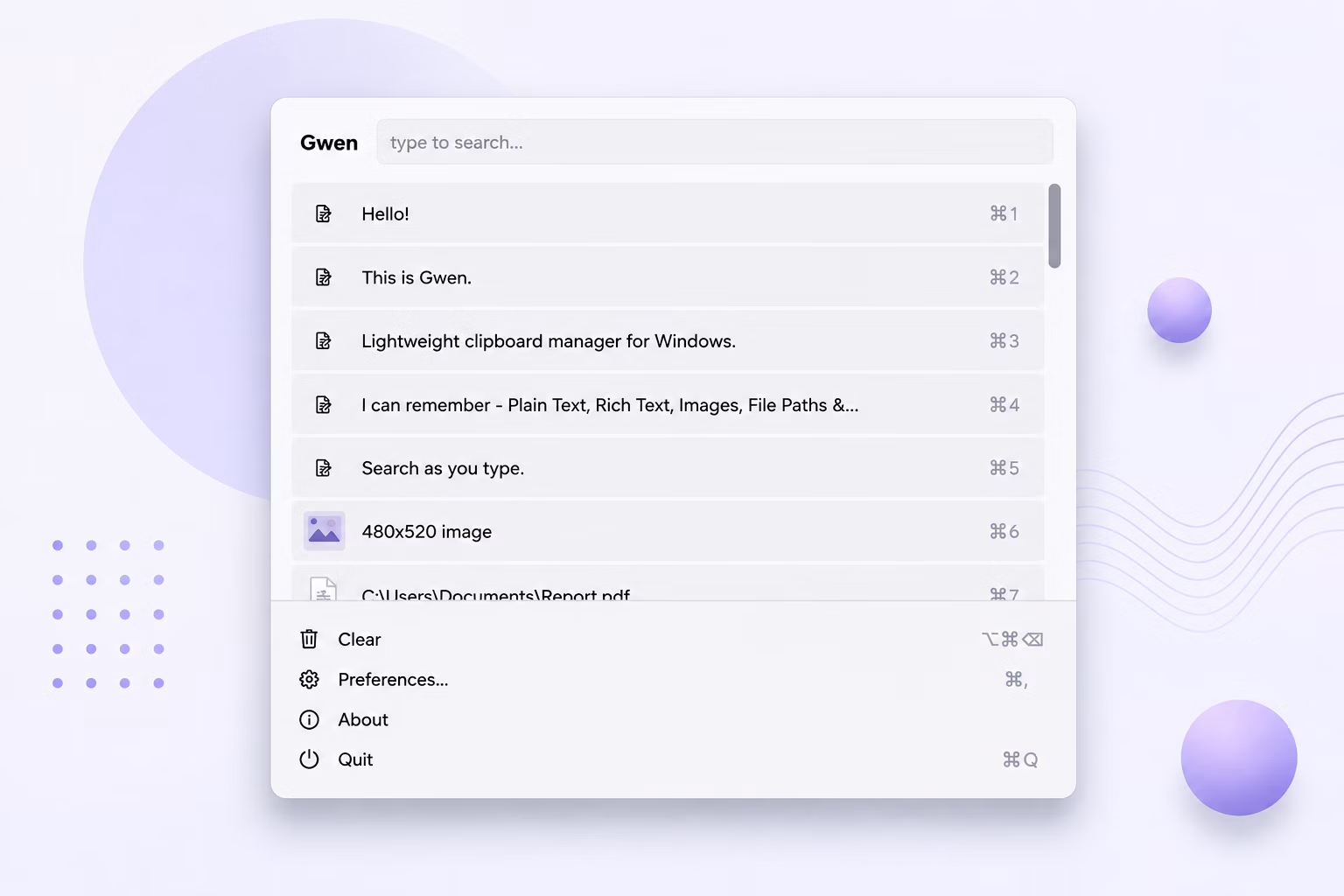 Batchify Clipboard Manager clipboard manager for Windows screenshot