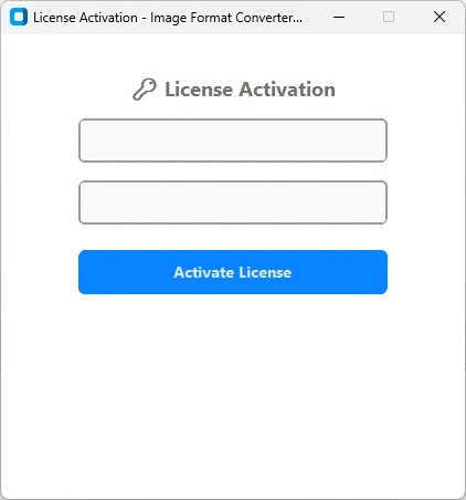 Step 3 – Select the input and output conversion formats