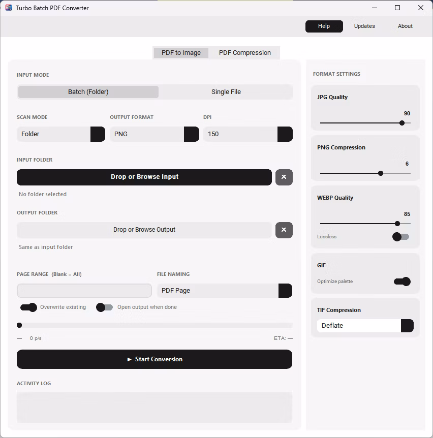 Batchify PDF Converter - pdf to image converter for Windows