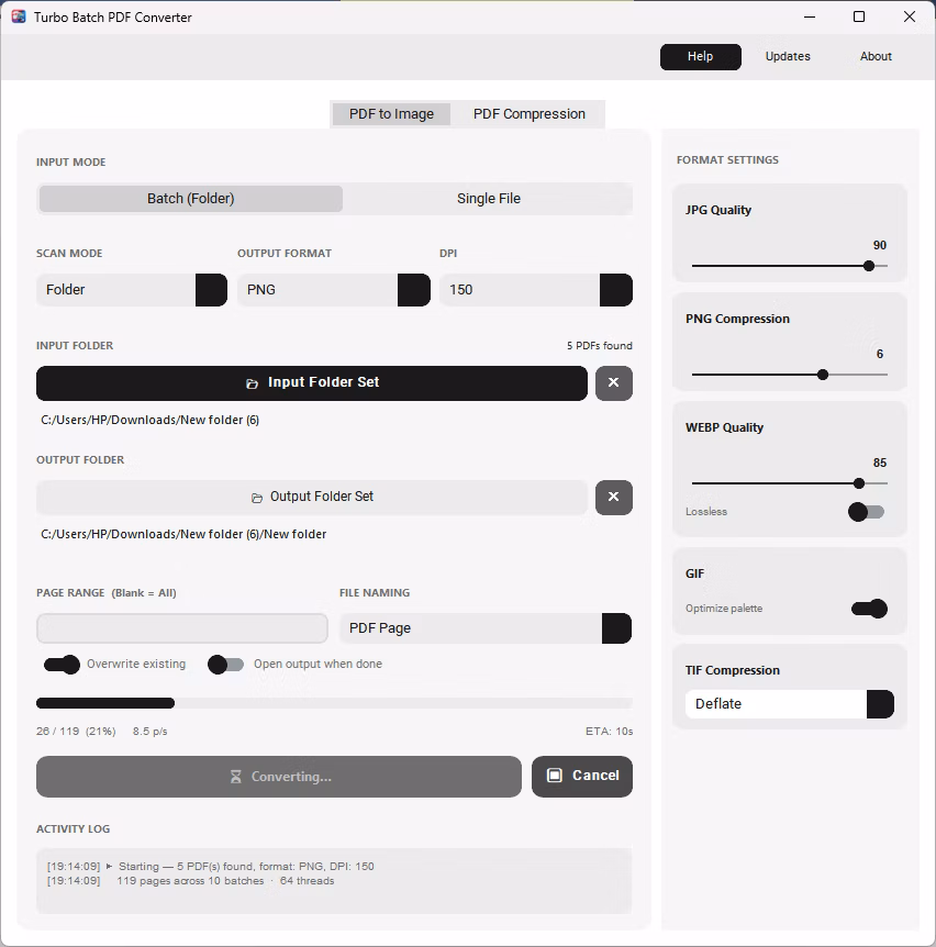 Conversion Running