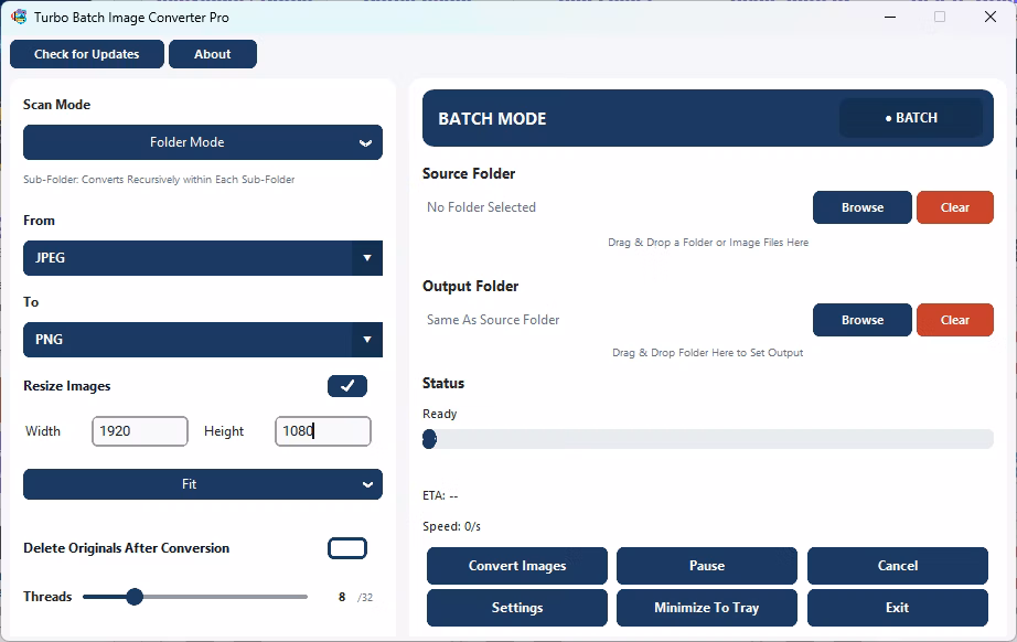 multiple image format converter