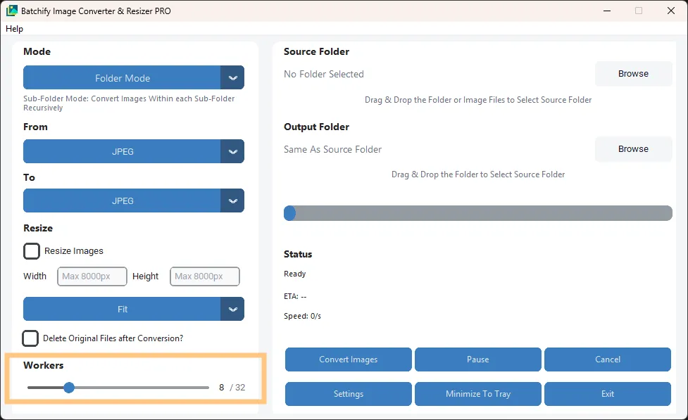 Step 5 – Adjust parallel workers count